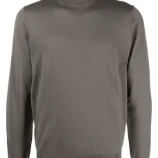 Джемпер тонкой вязки с высоким воротником