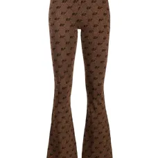 Расклешенные брюки с логотипом