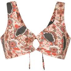 Укороченный топ с цветочным принтом