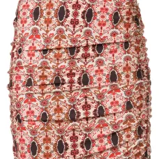 Юбка мини с цветочным принтом Юбка мини с цветочным принтом