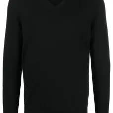 Шерстяной джемпер с V-образным вырезом