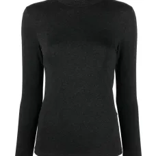 Рубашка с высоким воротником и длинными рукавами Рубашка с высоким воротником и длинными рукавами