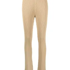 Расклешенные брюки в рубчик