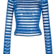 Полупрозрачный джемпер с длинными рукавами