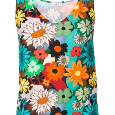 Топ с V-образным вырезом и цветочным принтом Топ с V-образным вырезом и цветочным принтом