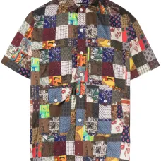 Рубашка Adventure с принтом в технике пэчворк