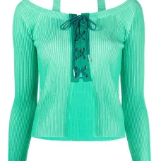 Кардиган со шнуровкой