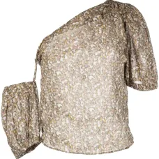 Блузка асимметричного кроя с цветочным принтом Блузка асимметричного кроя с цветочным принтом