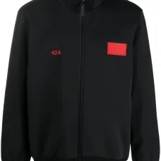 Куртка на молнии с вышитым логотипом Куртка на молнии с вышитым логотипом