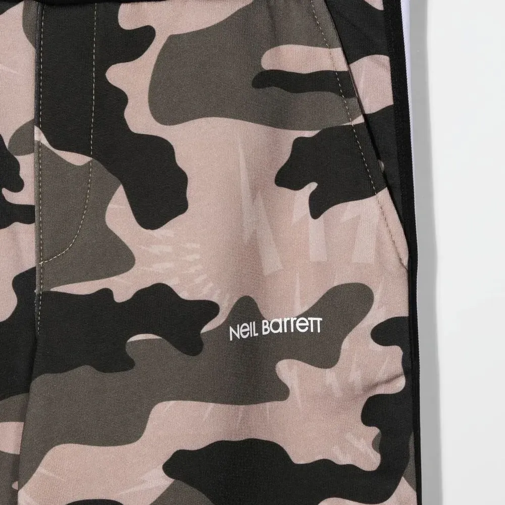 Брюки с камуфляжным принтом