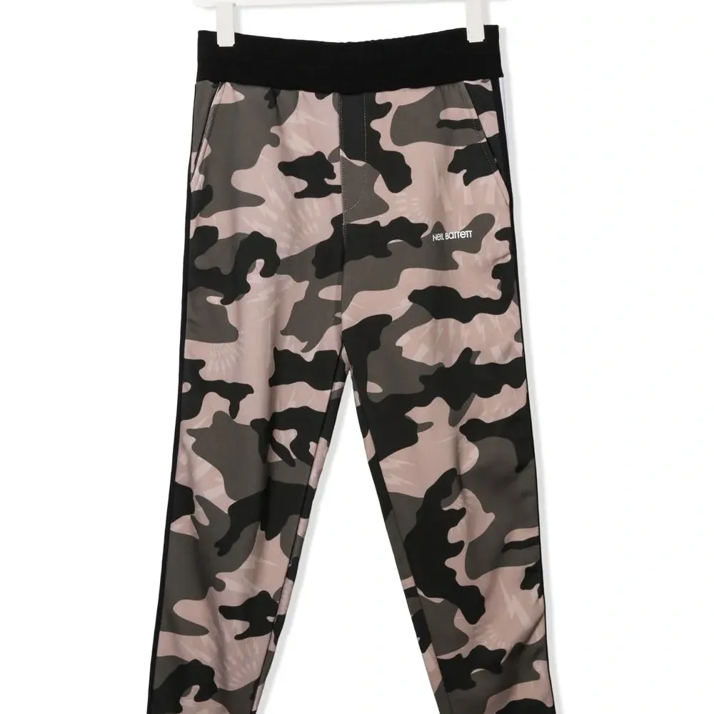 Брюки с камуфляжным принтом