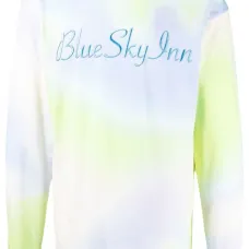 Футболка с вышитым логотипом и принтом тай-дай Футболка с вышитым логотипом и принтом тай-дай