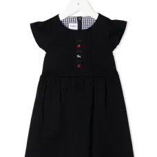 Платье с вышивкой и рукавами кап