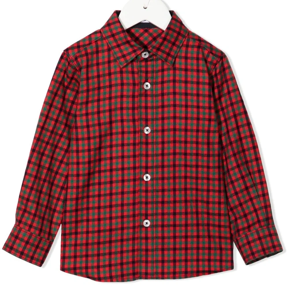 Рубашка в клетку гингем