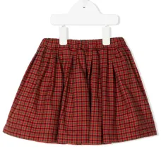 Клетчатая юбка с эластичным поясом