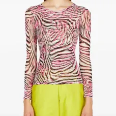 Топ с зебровым принтом