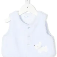 Жилет из искусственного меха с вышивкой