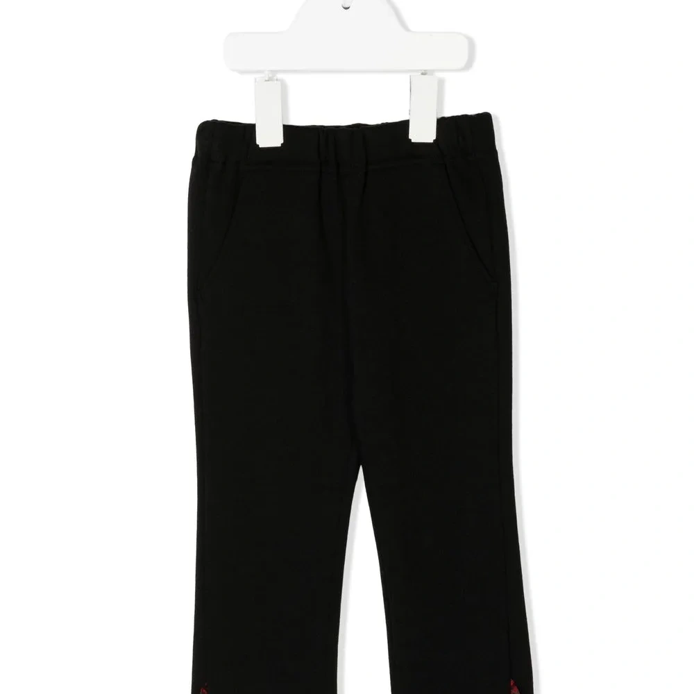 Прямые брюки с оборками