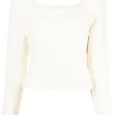 Джемпер с квадратным вырезом