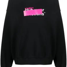 Толстовка с эффектом потертости и логотипом