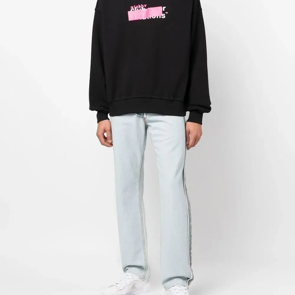 Толстовка с эффектом потертости и логотипом