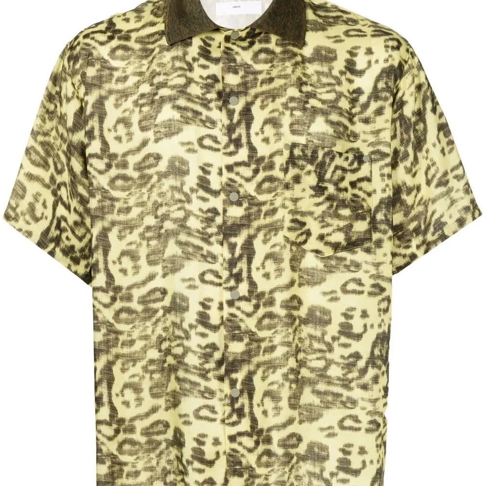 Рубашка с леопардовым принтом