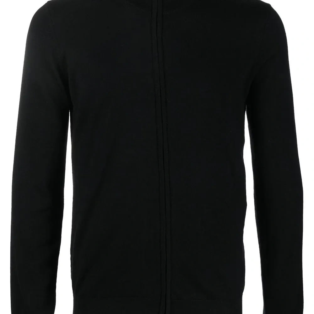 Джемпер из необработанной шерсти на молнии