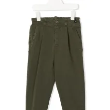 Прямые брюки с эластичным поясом