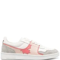 Кроссовки в стиле колор-блок с нашивкой