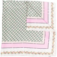 Шелковый платок с графичным принтом