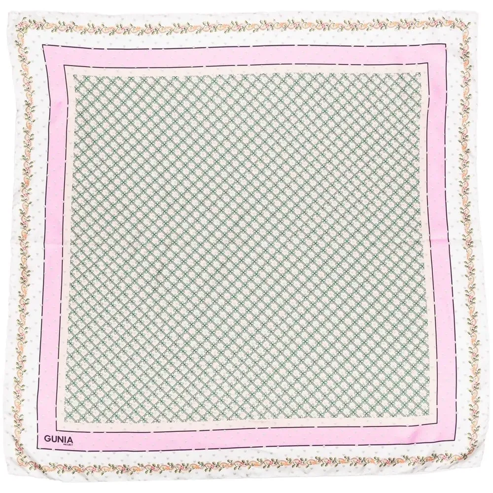 Шелковый платок с графичным принтом