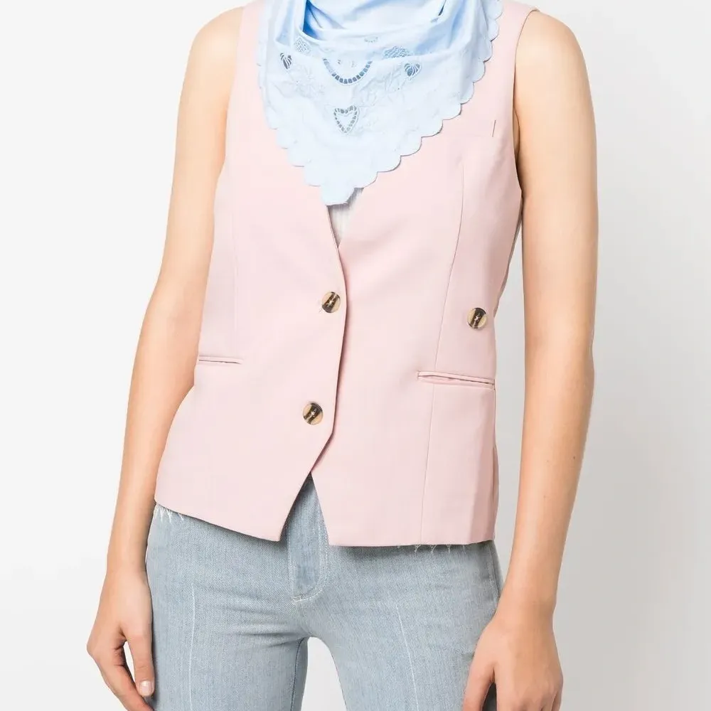 Платок с английской вышивкой