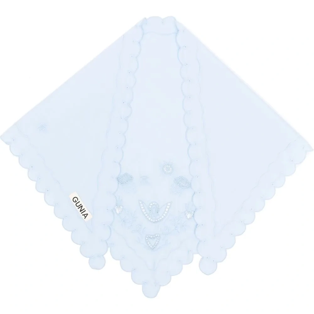 Платок с английской вышивкой