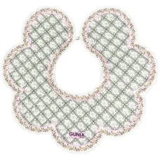 Воротник с фестонами и цветочным принтом