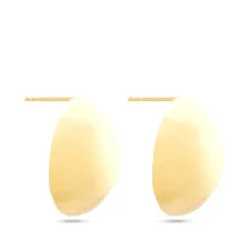 Позолоченные серьги Round