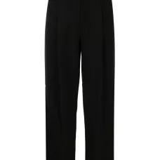 Прямые брюки с завышенной талией