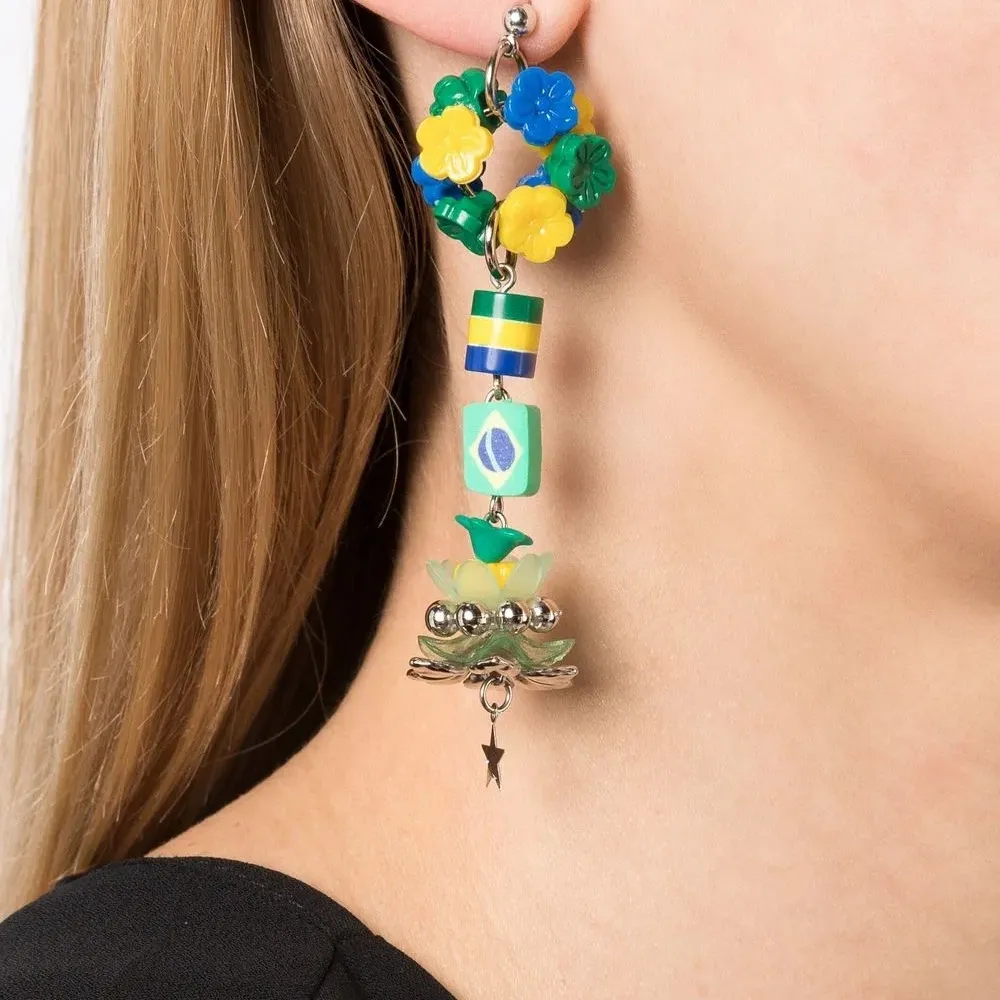 Серьги-подвески Brazil