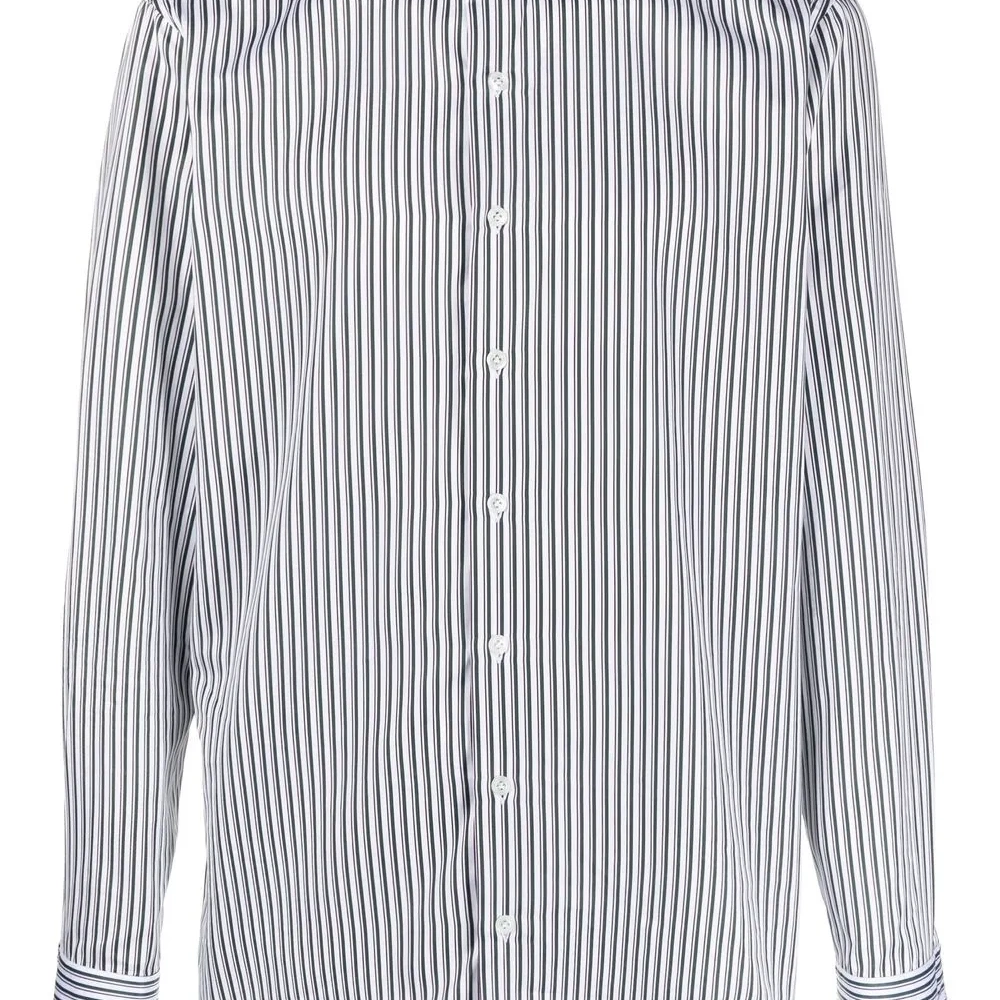 Полосатая рубашка на пуговицах