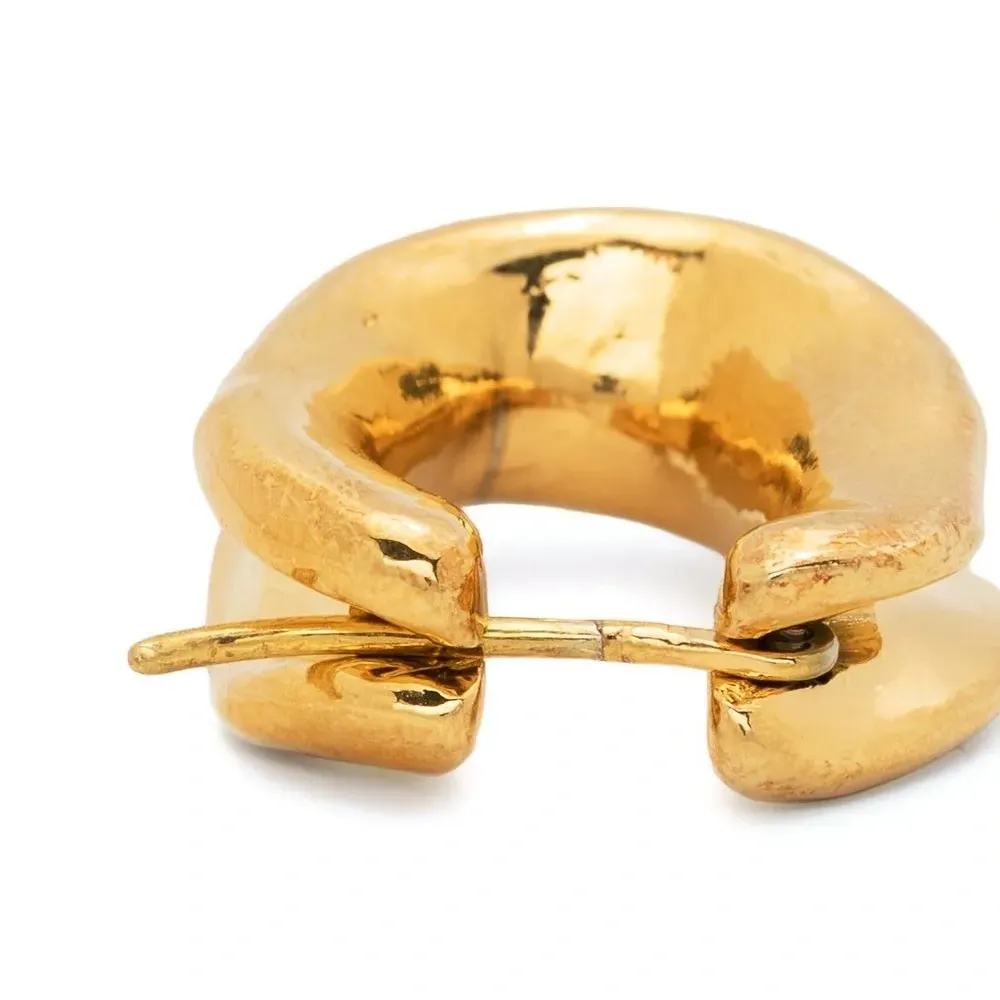 Серьги-кольца асимметричной формы