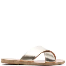 Сандалии Thais с эффектом металлик