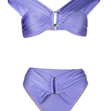 Бикини с завышенной талией и сборками