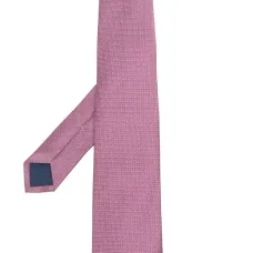 Шелковый галстук с вышивкой в горох