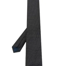 Шелковый галстук с вышивкой в горох