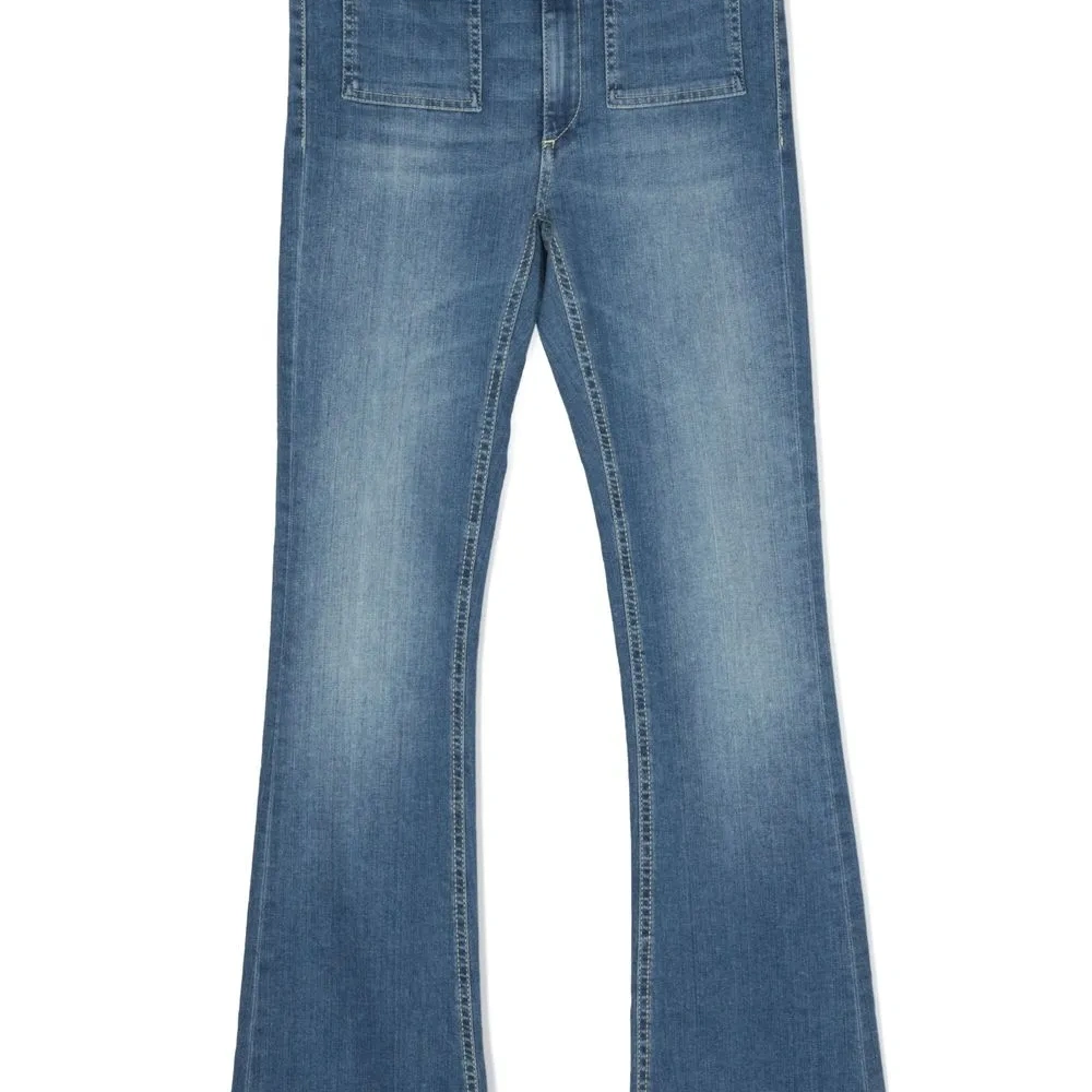 Джинсы с эффектом потертости