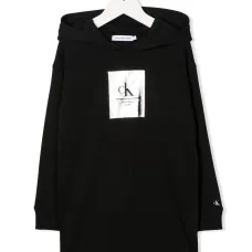 Платье-худи с логотипом