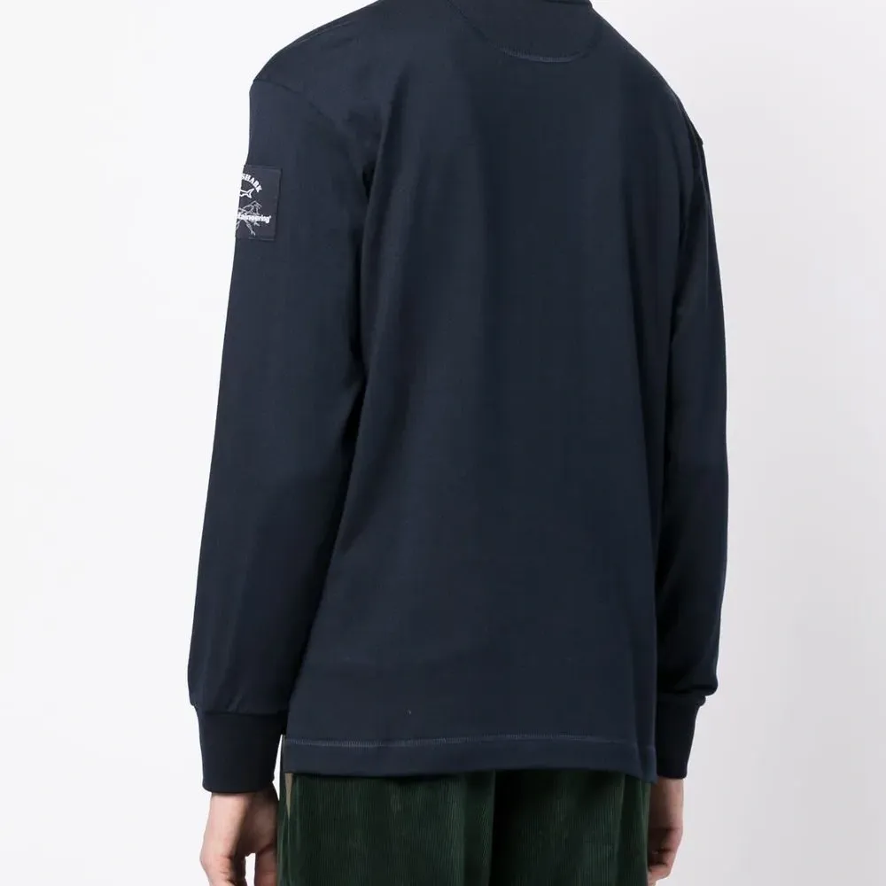 Футболка с логотипом и вставками