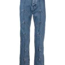 Прямые джинсы средней посадки