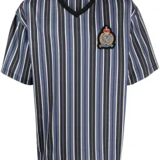 Полосатая футболка с нашивкой-логотипом