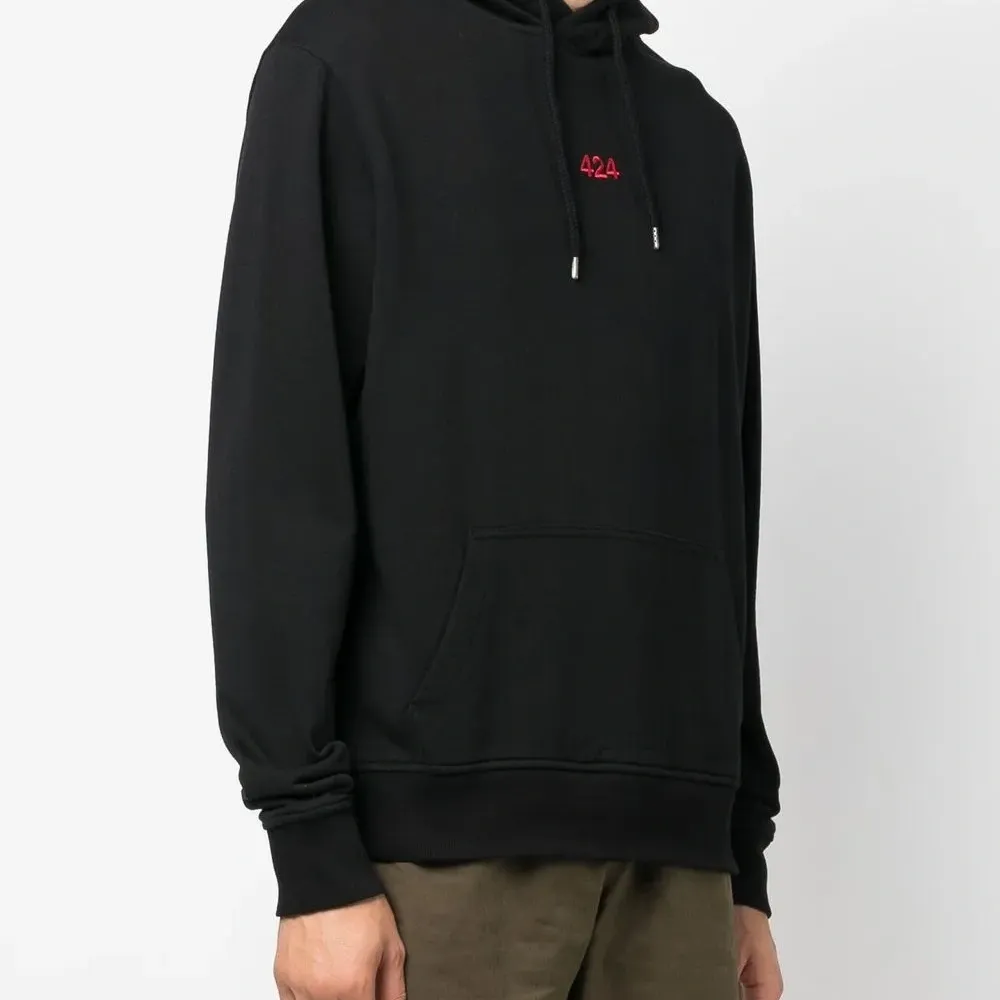 Худи с кулиской и вышитым логотипом