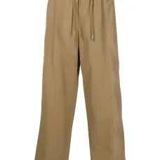 Брюки с кулиской и вышивкой